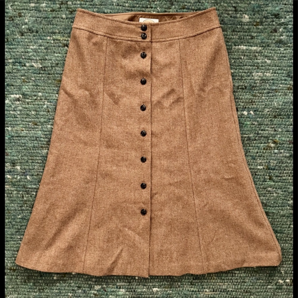 vintage 80’s wool a-line skirt